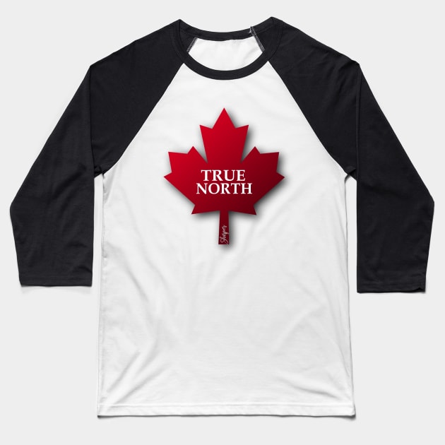 True North - Canada Baseball T-Shirt by SHWILDLIFE